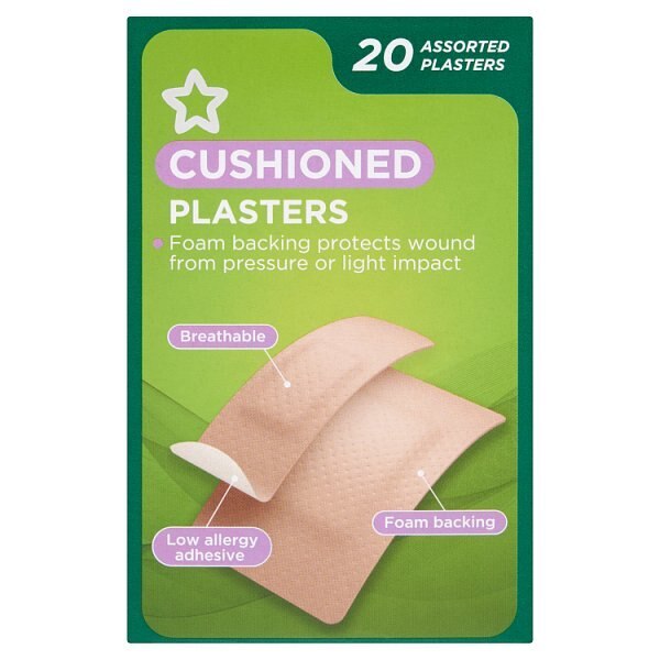 Superdrug Cushioned Plasters X 20