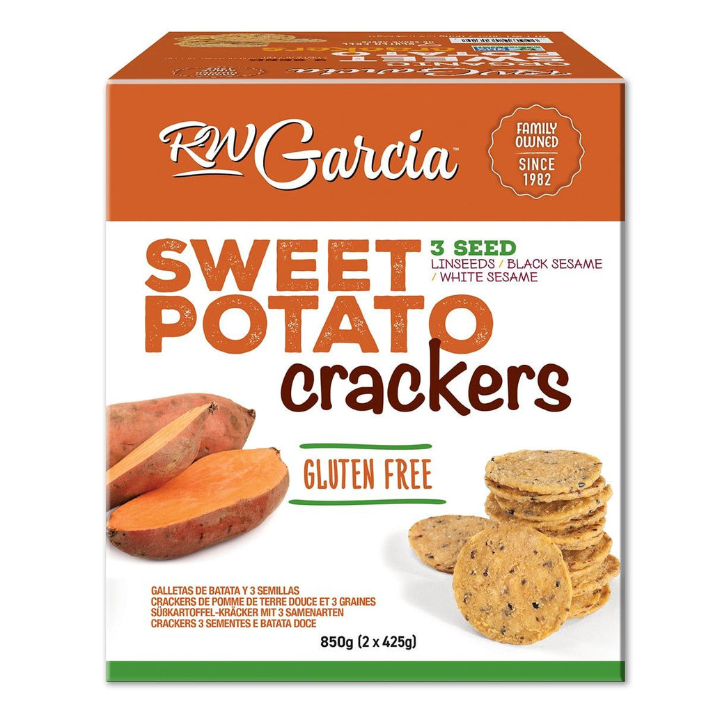 RW Garcia 3 Seed Sweet Potato Crackers, 850g