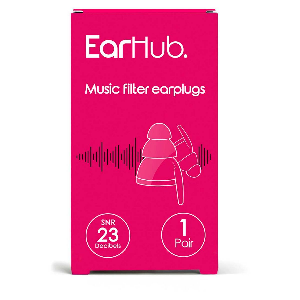 EarHub Music Filter Earplugs 1 Pair