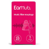 EarHub Music Filter Earplugs 1 Pair