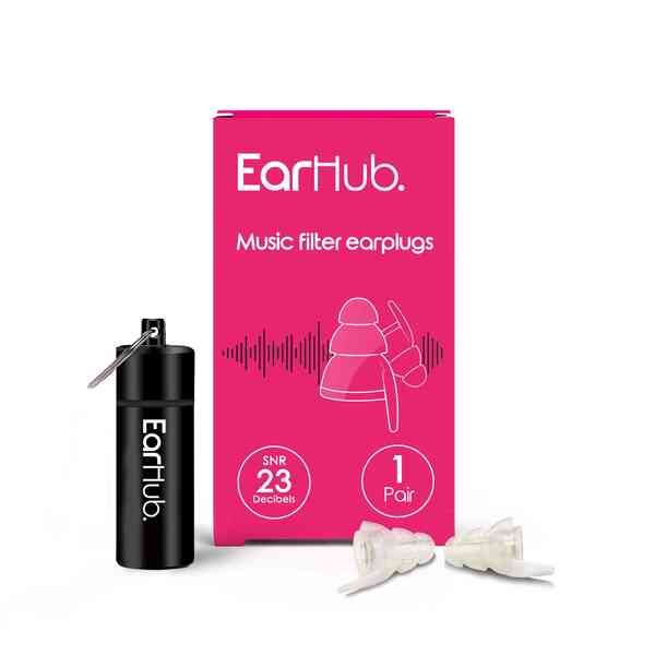 EarHub Music Filter Earplugs 1 Pair