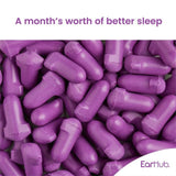 EarHub Sleepwell Purple Soft Foam Earplugs   30 per pack