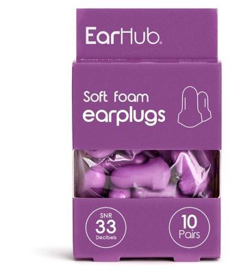 EarHub Soft Foam Earplugs 10 Pairs