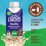 Earth'd Breakfast Cereal &amp;amp; Oat Shake - Vanilla   250ml