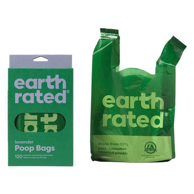 Earth Rated Poop Bags Lavender Tie Handle Bags   120 per pack