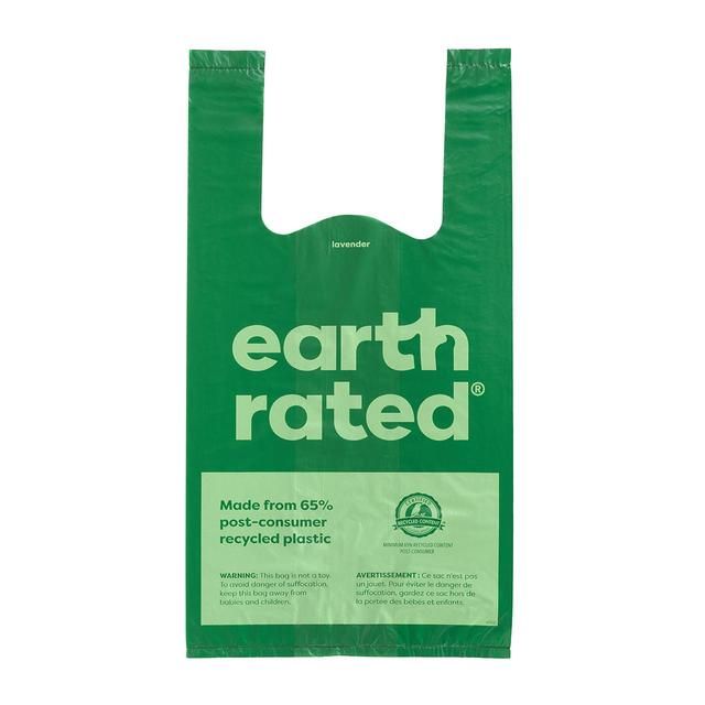 Earth Rated Poop Bags Lavender Tie Handle Bags   120 per pack