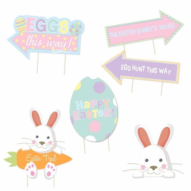 Easter Egg Hunt Signs