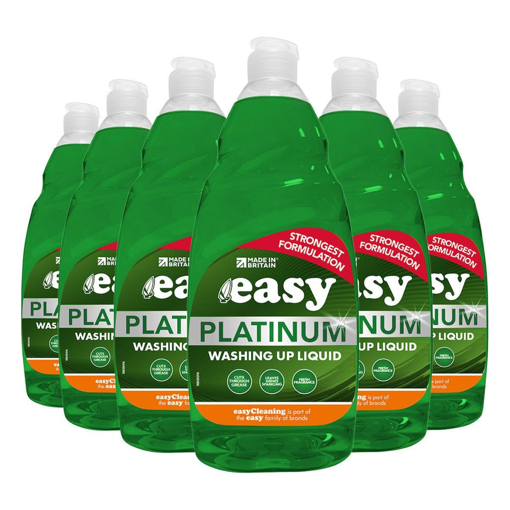 Easy Platinum Washing Up Liquid, 6 x 1L