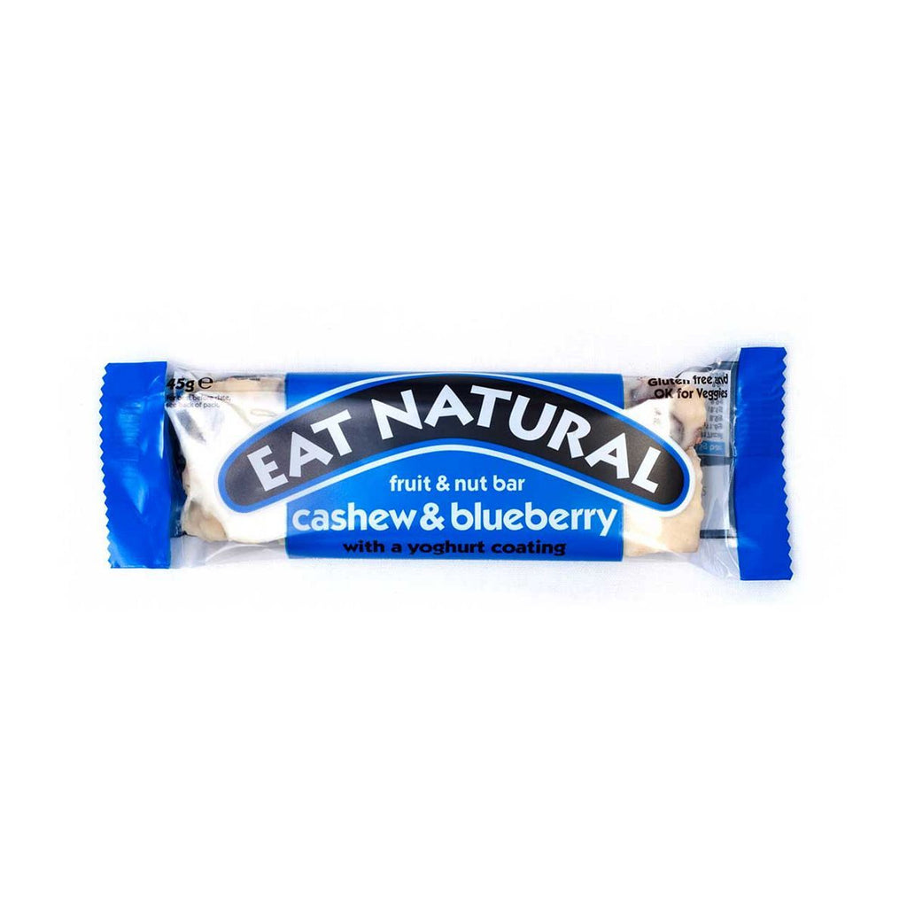 Eat Natural Fruit & Nut Bar Cashew & Blueberry with a Yoghurt Coating 45g