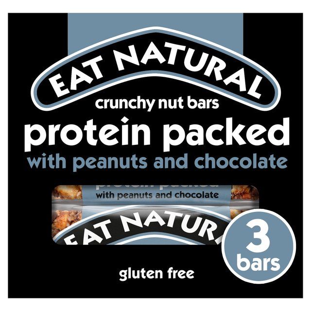 Eat Natural Protein Packed Peanuts & Chocolate Bars   3 x 40g