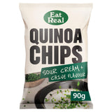 Eat Real Quinoa Chips Sour Cream + Chive Flavour 90g