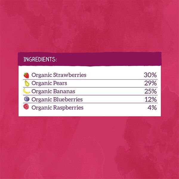 Piccolo Organic Blushing Berries & Pear 4m+ 100g