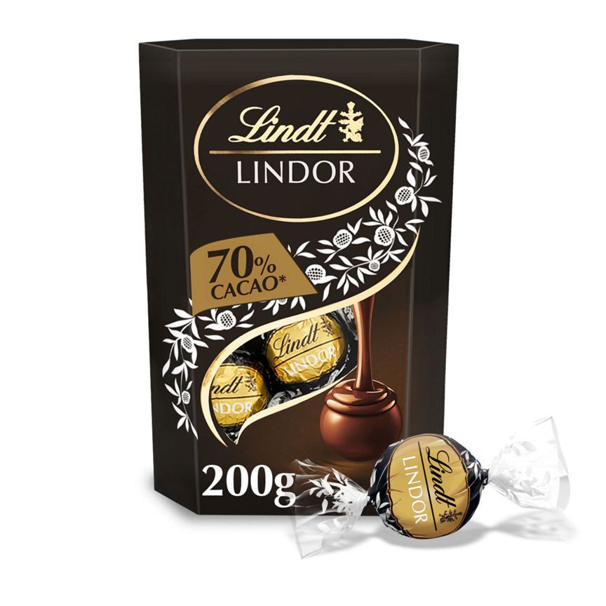 Lindt LINDOR EXTRA DARK 200g GOODS ASDA   