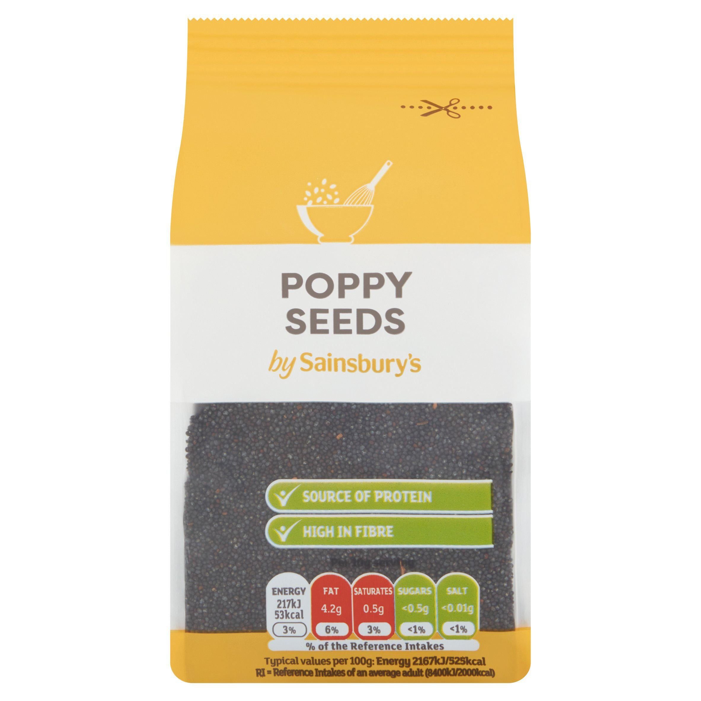 Sainsbury's Poppy Seeds 100g Nuts & seeds Sainsburys   