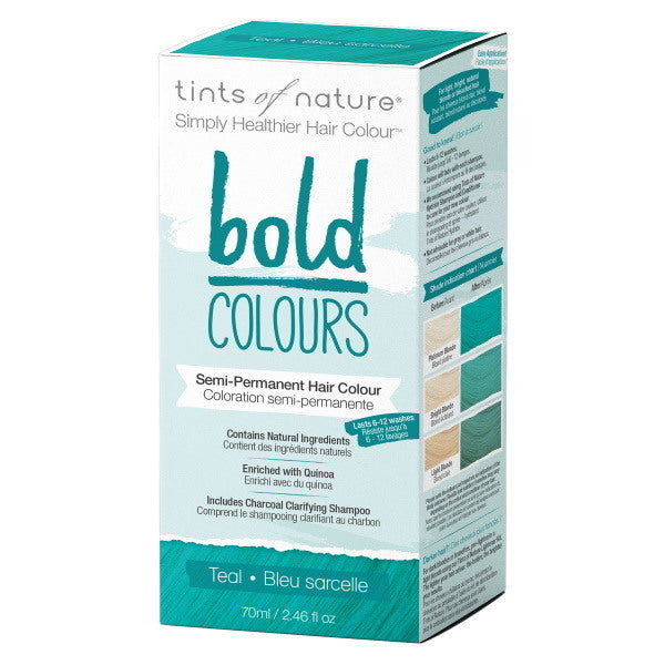 Tints of Nature Semi-Permanent Hair Bold Teal 70ml