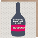 Paper Plane I Love You More Than Prosecco Anniversary Card GOODS Superdrug   