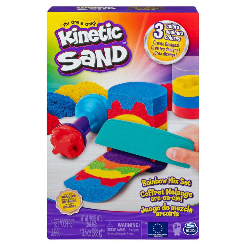 Kinetic Rainbow Mix Set with 3 Colour and 6 Tools  (3+ Years)