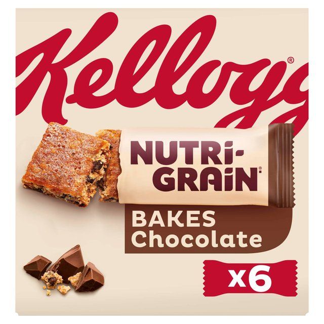 Kellogg's Nutri Grain Elevenses Chocolate Chip Bakes   6 per pack