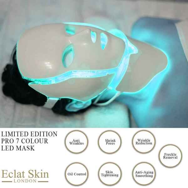 Eclat Skin Limited Edition Pro 7 Colour LED Face &amp;amp; Neck Mask