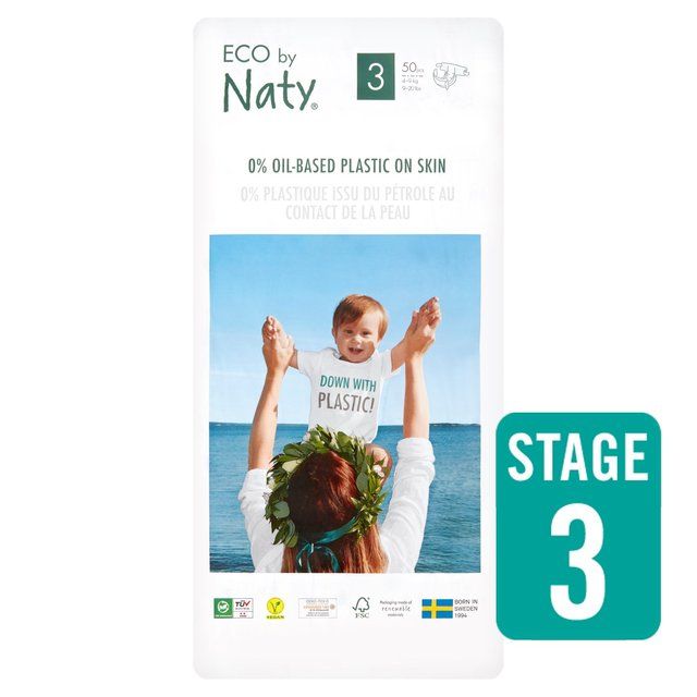 Eco by Naty Nappies Size 3   50 per pack