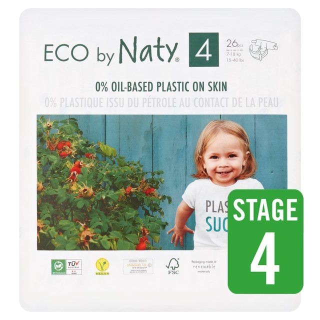 Eco by Naty Nappies Size 4   26 per pack