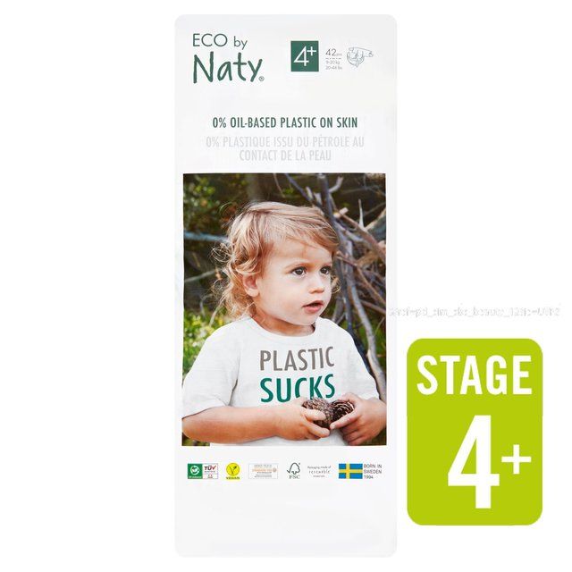 Eco by Naty Nappies Size 4+   42 per pack