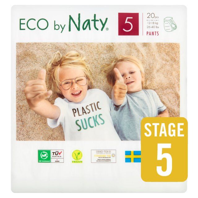 Eco by Naty Nappy Pants Size 5 (12-18kg)   20 per pack