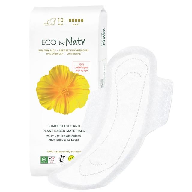 Eco by Naty Sanitary Pads Night   10 per pack