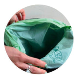 Eco Green Living Certified Compostable 40L Heavy Duty Drawstring Bin Bags   25 per pack