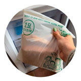 Eco Green Living Certified Compostable Large 2.5L Resealable Ziplock Bags   15 per pack