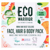 Eco Warrior Face, Hair &amp;amp; Body Wash 4x30g