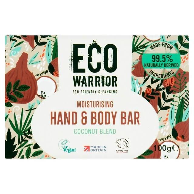 Eco Warrior Moisturising Hand &amp;amp; Body Bar - Coconut Blend 100g