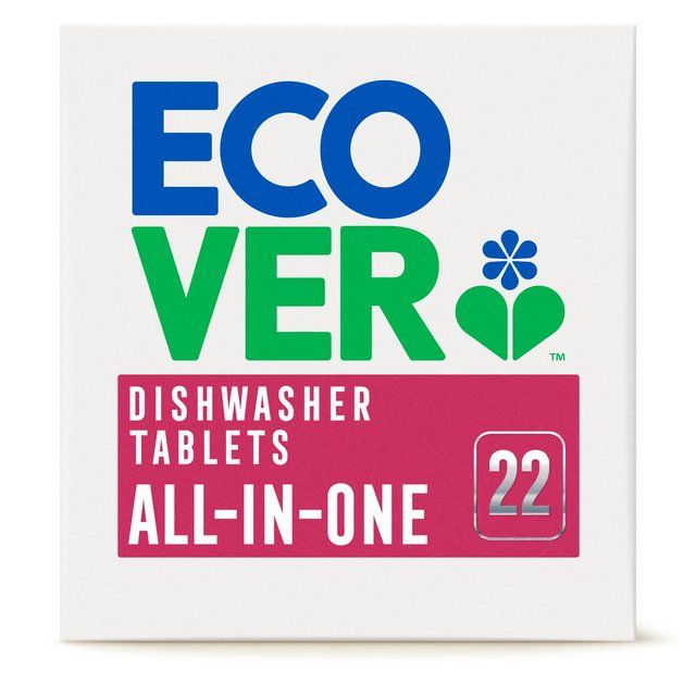 Ecover All in One Dishwasher Tablets   22 per pack