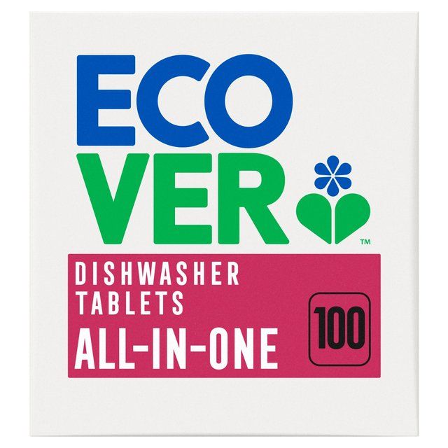 Ecover All in One Dishwasher Tablets XL   100 per pack