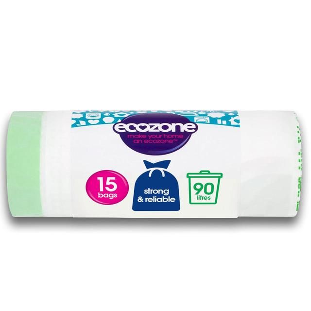 Ecozone Oxo-Biodegradable Bin Liners 90L   15 per pack