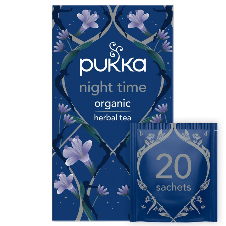 Pukka Organic Night Time 20 Herbal Tea Sachets GOODS ASDA   