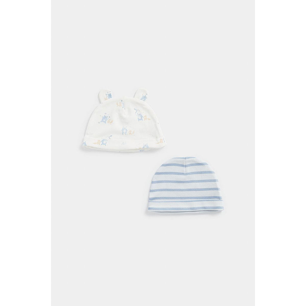 Mothercare My First Bear Baby Hats - 2 Pack