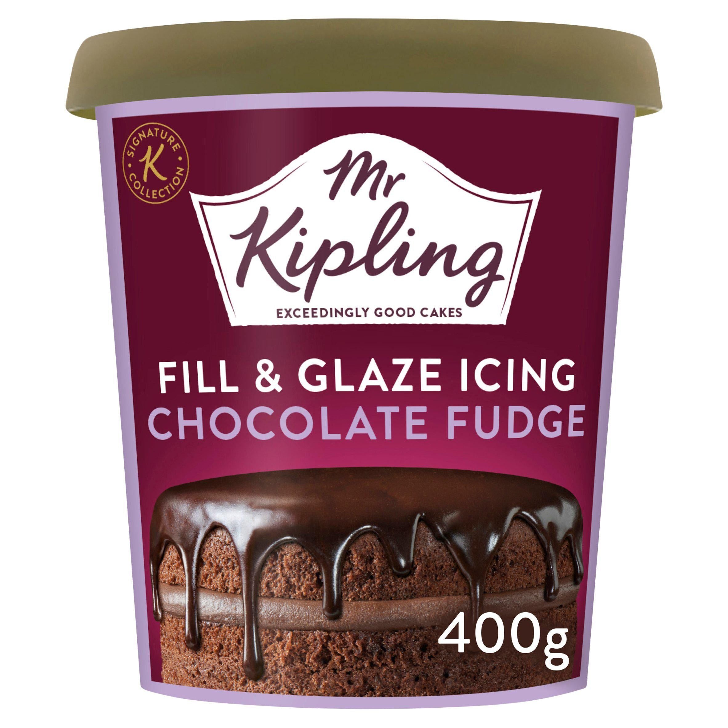 Mr Kipling Chocolate Fudge Fill & Glaze Icing 400g GOODS Sainsburys   