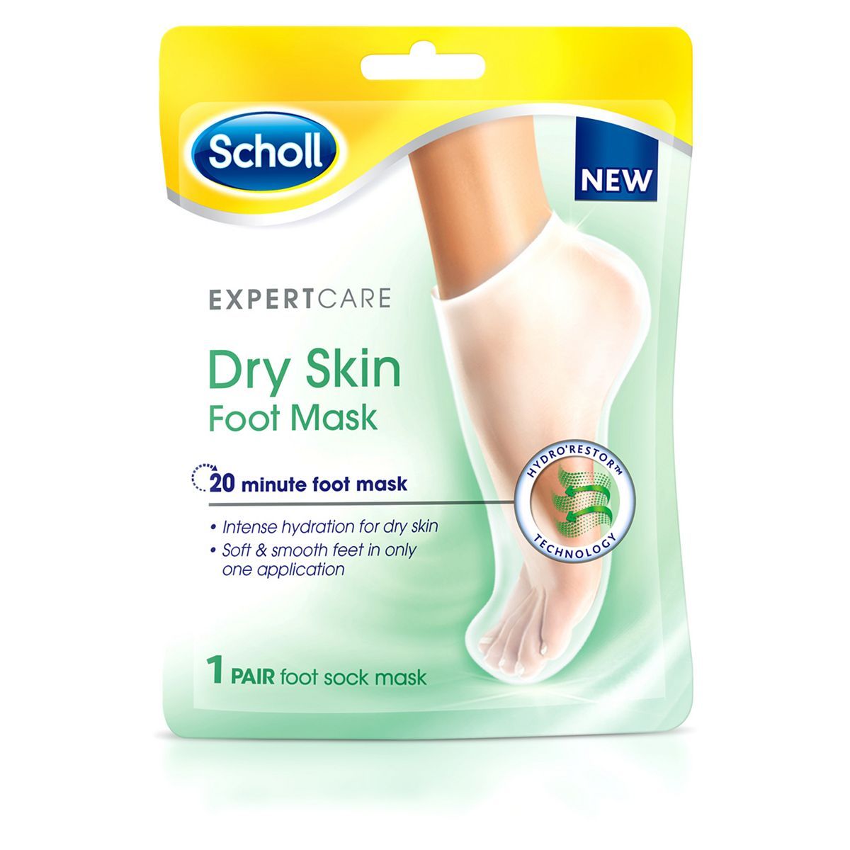 Scholl Expert Care Dry Skin Foot Mask - 1 Pair First Aid Boots   