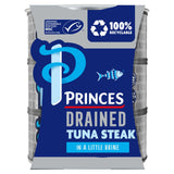 Princes Drained & Ready to Use Tuna Steak with a Little Brine 3x110g Fish Sainsburys   