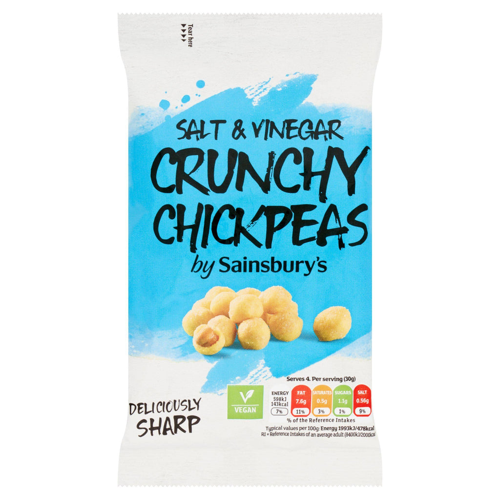 Sainsbury's Salt & Vinegar Crunchy Chickpeas 120g