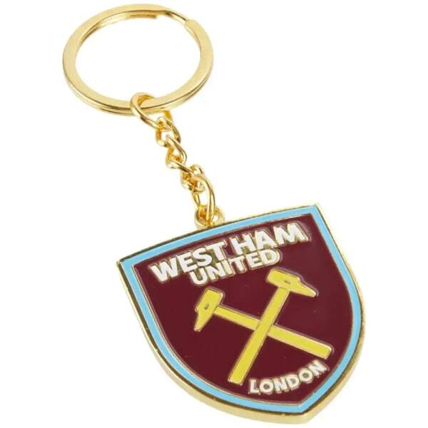 West Ham United FC Crest Enamel Keyring