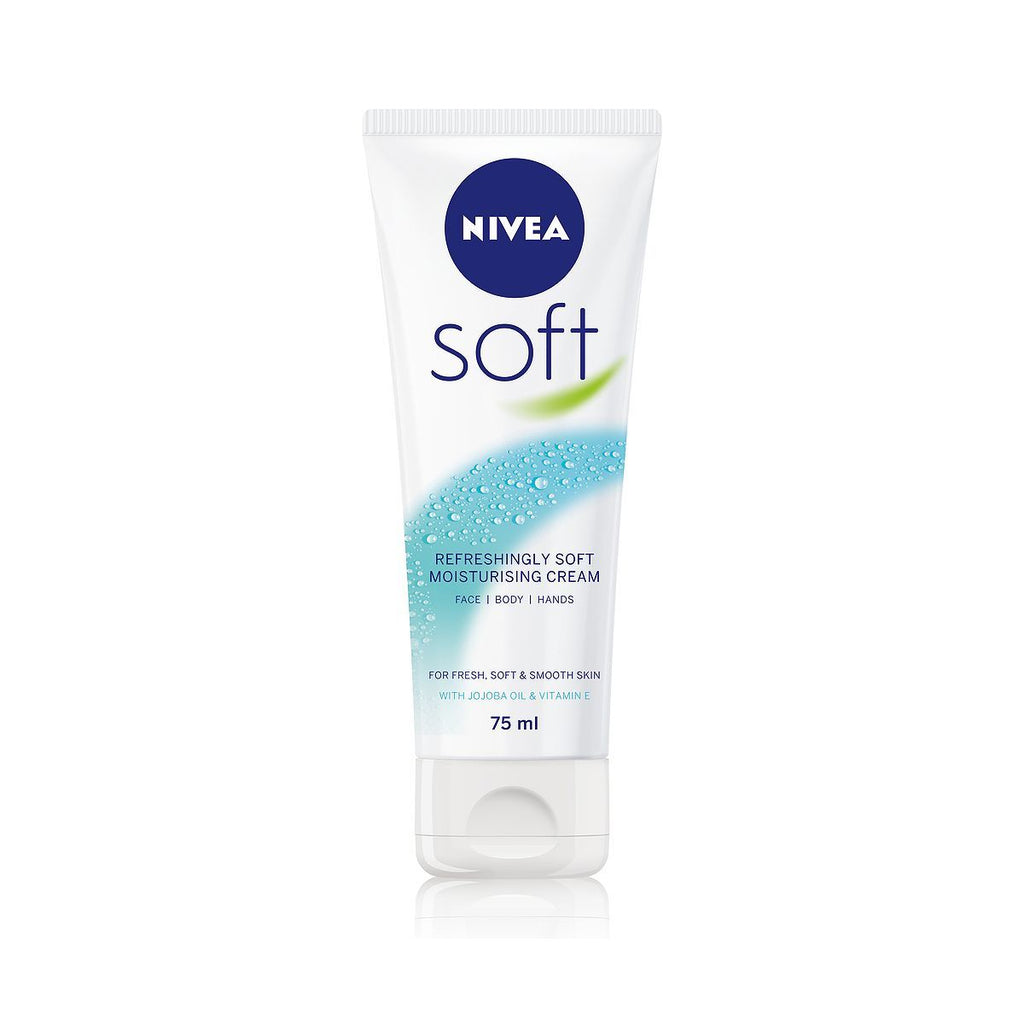 NIVEA Soft Moisturising Cream for Face, Hand and Body, 75ml