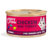 Edgard &amp;amp; Cooper Cat Chunks in Sauce Senior Chicken &amp;amp; Turkey   85g