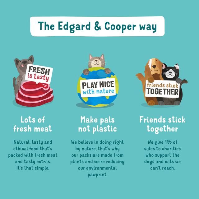 Edgard &amp;amp; Cooper Senior Grain Free Wet Dog Food with Chicken &amp;amp; Salmon   400g