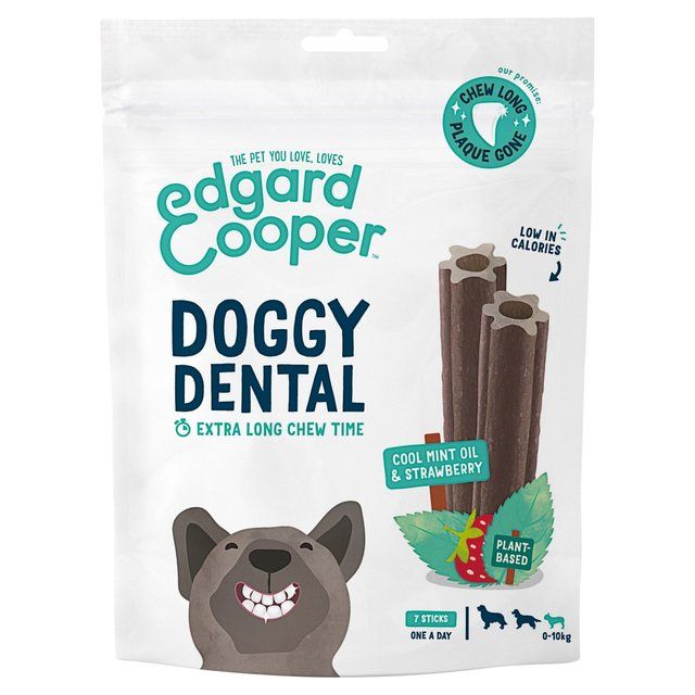 Edgard & Cooper Strawberry & Mint Small Dog Dental Sticks   7 per pack