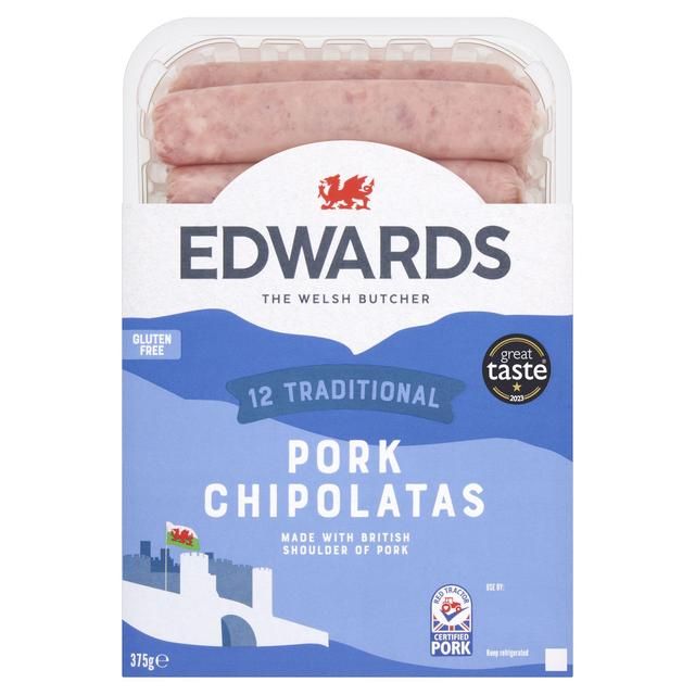 Edwards Traditional Pork Chipolatas   375g