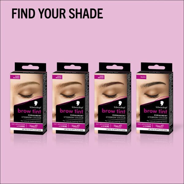 Schwarzkopf Brow Tint Dark Brown Permanent Eyebrow Tint