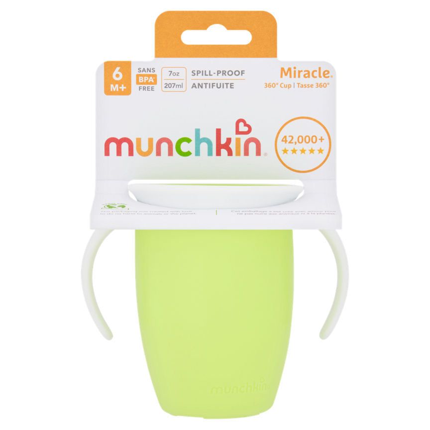 Munchkin Miracle 360 Trainer Cup 6+ Months Baby accessories & cleaning ASDA   