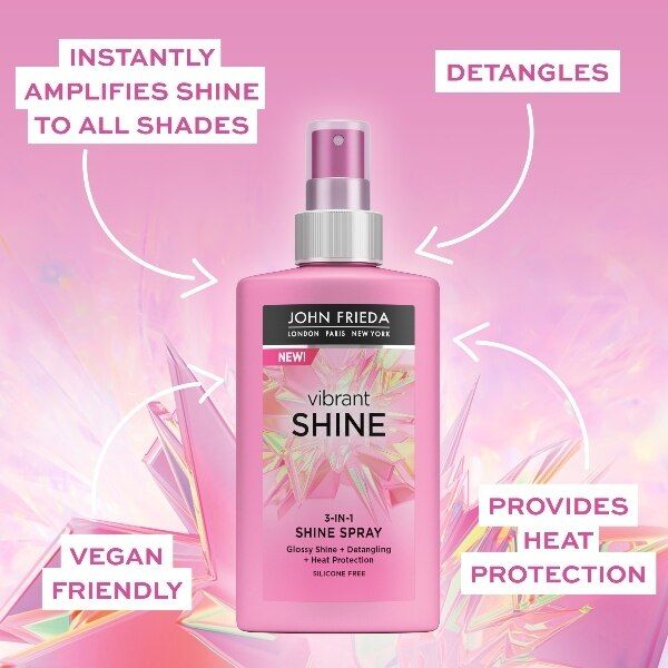 John Frieda Vibrant Shine 3-in-1 Spray 150ml